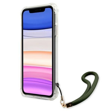 Originalus dėklas Guess GUHCN61KSARKA iPhone 11 6.1  / Xr žalias/khaki hardcase Camo Collection 4