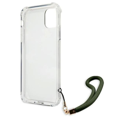 Originalus dėklas Guess GUHCN61KSARKA iPhone 11 6.1  / Xr žalias/khaki hardcase Camo Collection 6