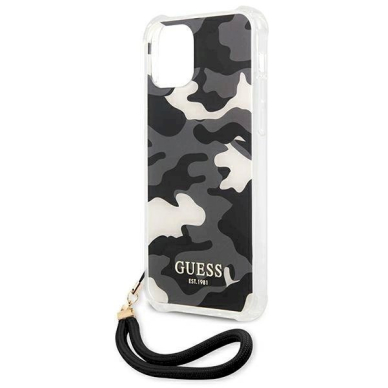 Originalus dėklas Guess GUHCP12LKSARBK iPhone 12 Pro Max 6.7  Juodas hardcase Camo Collection 5