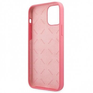 Originalus dėklas Guess GUHCP12LLSPEFU iPhone 12 Pro Max 6.7  Rožinis hard case Peony Collection 6