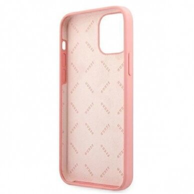 Originalus dėklas Guess GUHCP12LLSPEWPI iPhone 12 Pro Max 6.7  rožinis/rožinis hard case Peony Collection 6