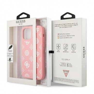 Originalus dėklas Guess GUHCP12LLSPEWPI iPhone 12 Pro Max 6.7  rožinis/rožinis hard case Peony Collection 7