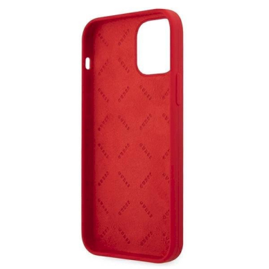 Originalus dėklas Guess GUHCP12LLSPEWRE iPhone 12 Pro Max 6.7  Raudonas hard case Peony Collection 5