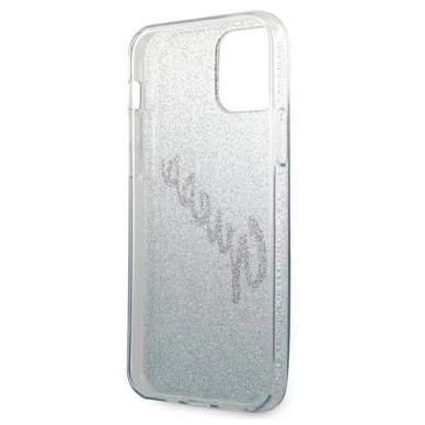 Originalus dėklas Guess GUHCP12LPCUGLSBL iPhone 12 Pro Max 6.7  Mėlynas/Mėlynas hardcase Glitter Gradient Script 6