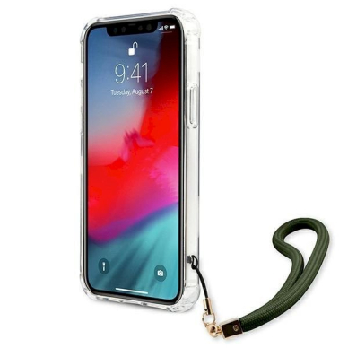 Originalus dėklas Guess GUHCP12MKSARKA iPhone 12/12 Pro 6.1  žalias/khaki hardcase Camo Collection 4