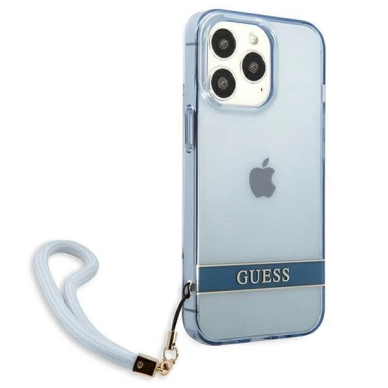 Originalus dėklas Guess GUHCP13LHTSGSB iPhone 13 Pro / 13 6,1 Mėlynas / Mėlynas hardcase Translucent Stap 3