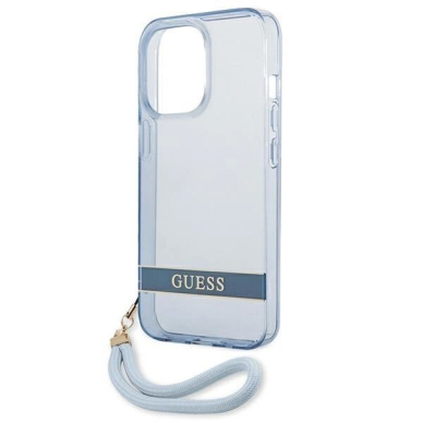 Originalus dėklas Guess GUHCP13LHTSGSB iPhone 13 Pro / 13 6,1 Mėlynas / Mėlynas hardcase Translucent Stap 5