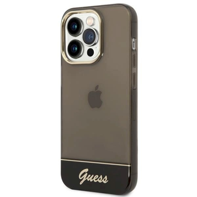 Originalus dėklas Guess GUHCP14LHGCOK iPhone 14 Pro 6.1 Juodas hardcase Translucent 1