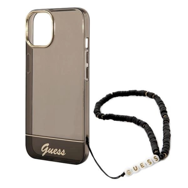 Originalus dėklas Guess GUHCP14MHGCOHK iPhone 14 Plus 6,7 Juodas hardcase Translucent Pearl Strap 4