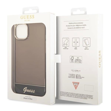 Originalus dėklas Guess GUHCP14MHGCOK iPhone 14 Plus 6.7 Juodas hardcase Translucent 7