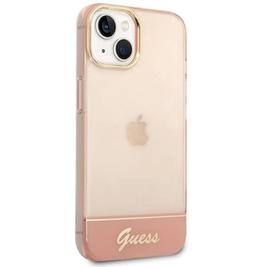 Originalus dėklas Guess GUHCP14MHGCOP iPhone 14 Plus 6.7 rožinis / rožinis hardcase Translucent 3