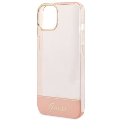 Originalus dėklas Guess GUHCP14MHGCOP iPhone 14 Plus 6.7 rožinis / rožinis hardcase Translucent 5