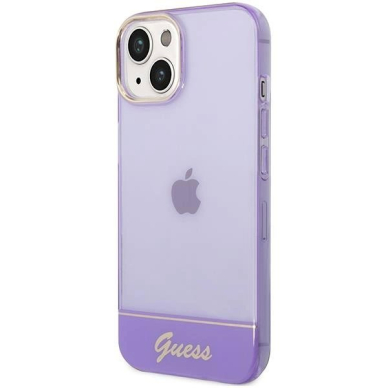 Originalus dėklas Guess GUHCP14MHGCOU iPhone 14 Plus 6.7 violetinis hardcase Translucent 1