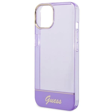 Originalus dėklas Guess GUHCP14MHGCOU iPhone 14 Plus 6.7 violetinis hardcase Translucent 5