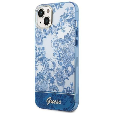 Originalus dėklas Guess GUHCP14MHGPLHB iPhone 14 Plus 6.7  Mėlynas/Mėlynas hardcase Porcelain Collection 1