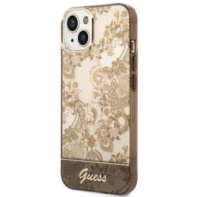 Originalus dėklas Guess GUHCP14MHGPLHC iPhone 14 Plus 6.7  ocher hardcase Porcelain Collection 1