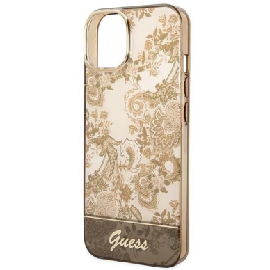 Originalus dėklas Guess GUHCP14MHGPLHC iPhone 14 Plus 6.7  ocher hardcase Porcelain Collection 5