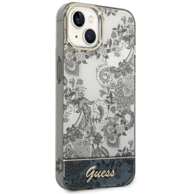 Originalus dėklas Guess GUHCP14MHGPLHG iPhone 14 Plus 6.7 pilkos spalvos / pilkos spalvos hardcase Porcelain Collection 3