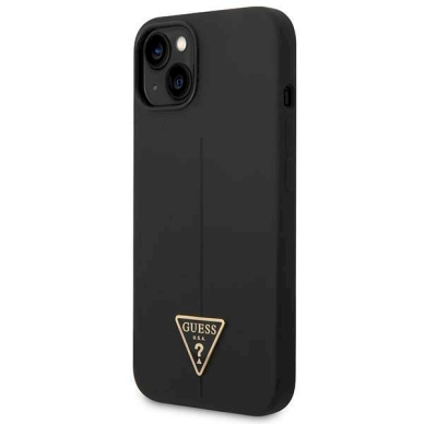 Originalus dėklas Guess GUHCP14MSLTGK iPhone 14 Plus 6.7  Juodas hardcase Silicone Triangle 1