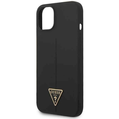 Originalus dėklas Guess GUHCP14MSLTGK iPhone 14 Plus 6.7  Juodas hardcase Silicone Triangle 5