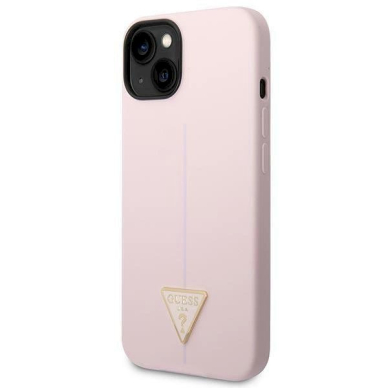 Originalus dėklas Guess GUHCP14MSLTGU iPhone 14 Plus 6.7 Violetinis hardcase Silicone Triangle 1