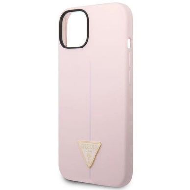 Originalus dėklas Guess GUHCP14MSLTGU iPhone 14 Plus 6.7 Violetinis hardcase Silicone Triangle 5