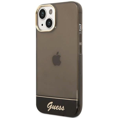 Originalus dėklas Guess GUHCP14SHGCOK iPhone 14 6.1 Juodas hardcase Translucent 1