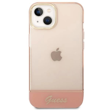 Originalus dėklas Guess GUHCP14SHGCOP iPhone 14 6.1 rožinis / rožinis hardcase Translucent 2