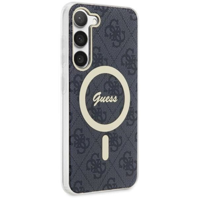 Originalus dėklas Guess GUHMS23MH4STK S23+ S916 Juodas hardcase 4G MagSafe 3