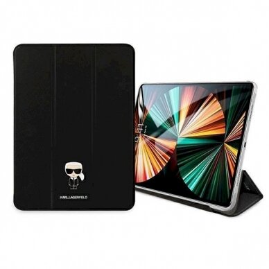 Originalus dėklas Karl Lagerfeld KLFC11OKMK iPad 11" Pro 2021 Book Cover  Juodas Saffiano Karl Iconic 3