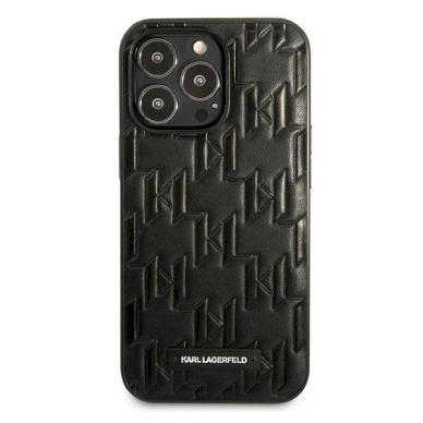 Originalus dėklas Karl Lagerfeld KLHCP13LMNMP1K iPhone 13 Pro / 13 6.1 hardcase Juodas Monogram Plaque 2