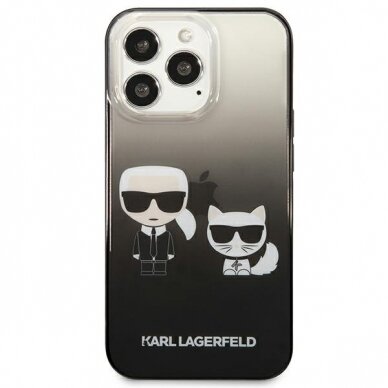 Originalus dėklas Karl Lagerfeld KLHCP13LTGKCK iPhone 13 Pro juodas 4