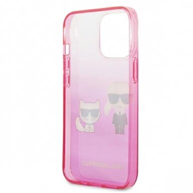 Originalus dėklas Karl Lagerfeld KLHCP13LTGKCP iPhone 13 Pro rožinis 7