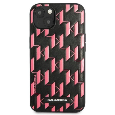 Originalus dėklas Karl Lagerfeld KLHCP13SMNMP1P iPhone 13 mini 5,4 hardcase rožinis / rožinis Monogram 2