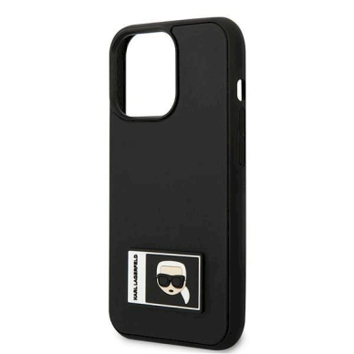 Originalus dėklas Karl Lagerfeld KLHCP13X3DKPK iPhone 13 Pro Max 6,7"  Juodas hardcase Ikonik Patch 5