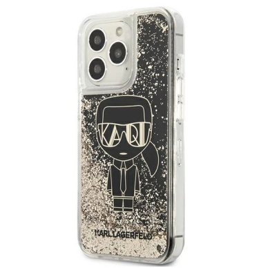 Originalus dėklas Karl Lagerfeld KLHCP13XLGGKBK iPhone 13 Pro Max 6,7"  Juodas hardcase Liquid Glitter Gatsby 1