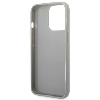 Originalus dėklas Karl Lagerfeld KLHCP14LLGMMSV3 iPhone 14 Pro 6.1 hardcase Sidabrinis Monogram Iridescent 6