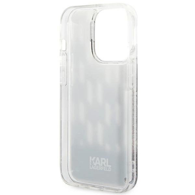 Originalus dėklas Karl Lagerfeld KLHCP14LLMNMK iPhone 14 Pro 6.1 hardcase Juodas Liquid Glitter Monogram 6