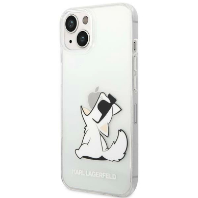 Originalus dėklas Karl Lagerfeld KLHCP14MCFNRC iPhone 14 Plus 6.7 hardcase clear / Permatomas Choupette Fun 1