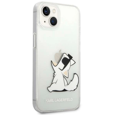 Originalus dėklas Karl Lagerfeld KLHCP14MCFNRC iPhone 14 Plus 6.7 hardcase clear / Permatomas Choupette Fun 3