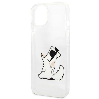 Originalus dėklas Karl Lagerfeld KLHCP14MCFNRC iPhone 14 Plus 6.7 hardcase clear / Permatomas Choupette Fun 5