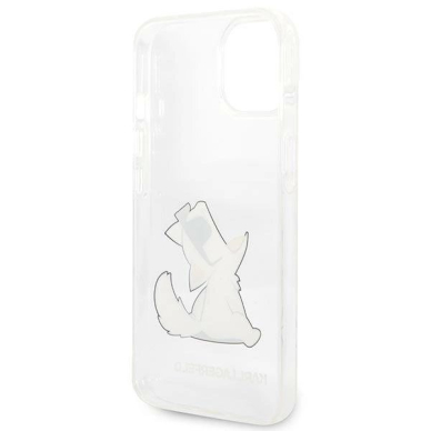 Originalus dėklas Karl Lagerfeld KLHCP14MCFNRC iPhone 14 Plus 6.7 hardcase clear / Permatomas Choupette Fun 6