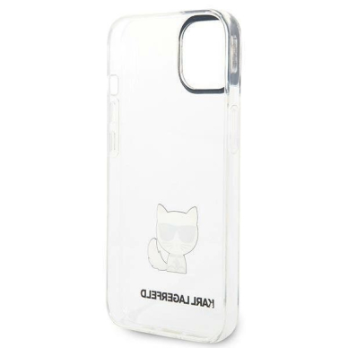 Originalus dėklas Karl Lagerfeld KLHCP14MCTTR iPhone 14 Plus 6.7 hardcase clear / Permatomas Choupette Body 6