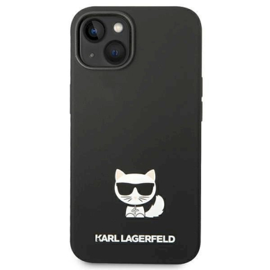 Originalus dėklas Karl Lagerfeld KLHCP14MSLCTBK iPhone 14 Plus 6.7 hardcase Juodas Silicone Choupette Body 2