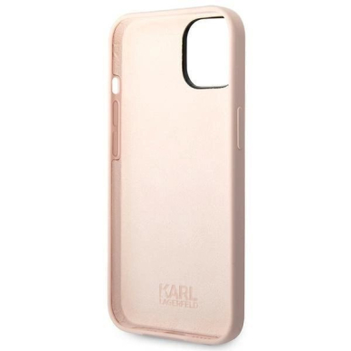 Originalus dėklas Karl Lagerfeld KLHCP14MSLCTPI iPhone 14 Plus 6.7 hardcase light rožinis / light rožinis Silicone Choupette Body 6