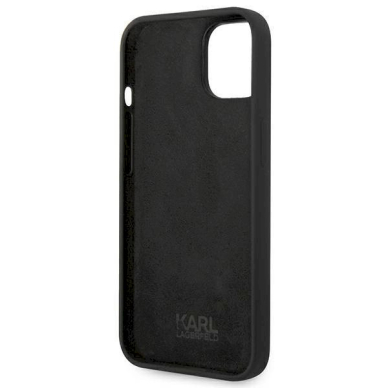 Originalus dėklas Karl Lagerfeld KLHCP14MSLKHBK iPhone 14 Plus 6.7 hardcase Juodas Silicone Karl`s Head 6