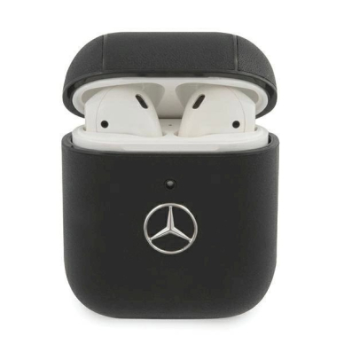 Originalus dėklas Mercedes Electronic Line case skirta AirPods 1/2 - Juodas