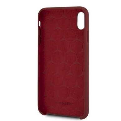 Originalus dėklas Mercedes MEHCI65SILRE iPhone Xs Max Raudonas hardcase Silicone Line 3