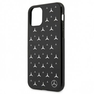 Originalus dėklas Mercedes MEHCN61ESPBK iPhone 11 6,1" / Xr  Juodas hardcase Silver Stars Pattern 2