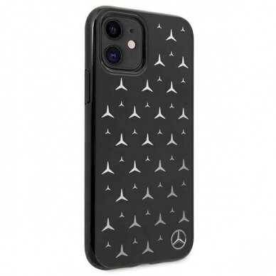 Originalus dėklas Mercedes MEHCN61ESPBK iPhone 11 6,1" / Xr  Juodas hardcase Silver Stars Pattern 4